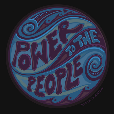 Postcard: Power to the People