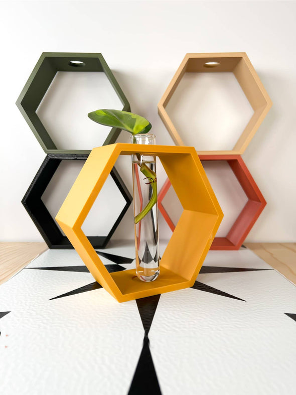 Hexagon Plant Propagation Stand - White