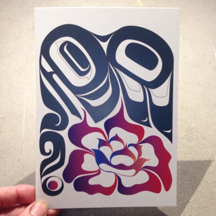 Raven And The Rose Card