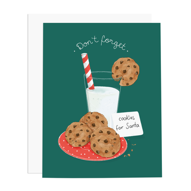 Don't Forget Cookies for Santa Card