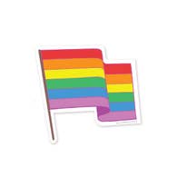 Rainbow Flag Waving Sticker