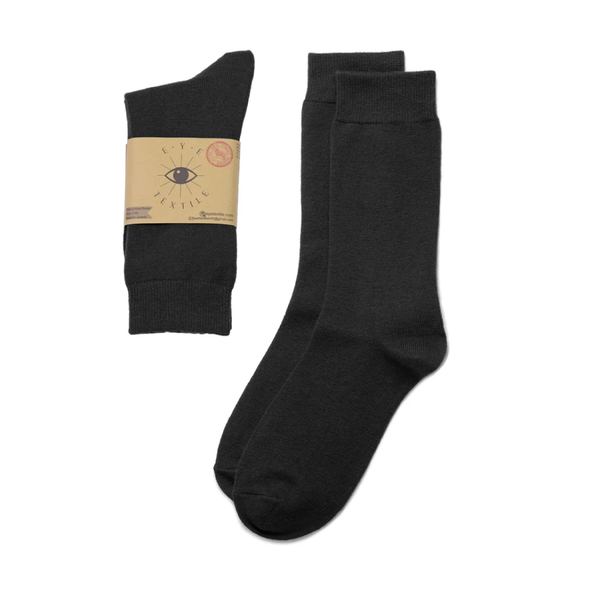 Eye Textile Black Merino Wool Socks