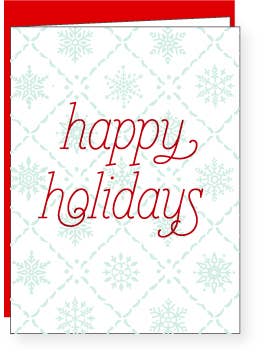Snowflakes | Letterpress Greeting Card | Holiday