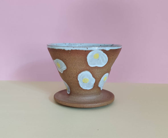 Fried Egg Pour Over Coffee Cone