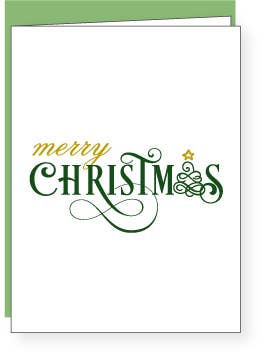 Merry Christmas | Letterpress Greeting Card | christmas