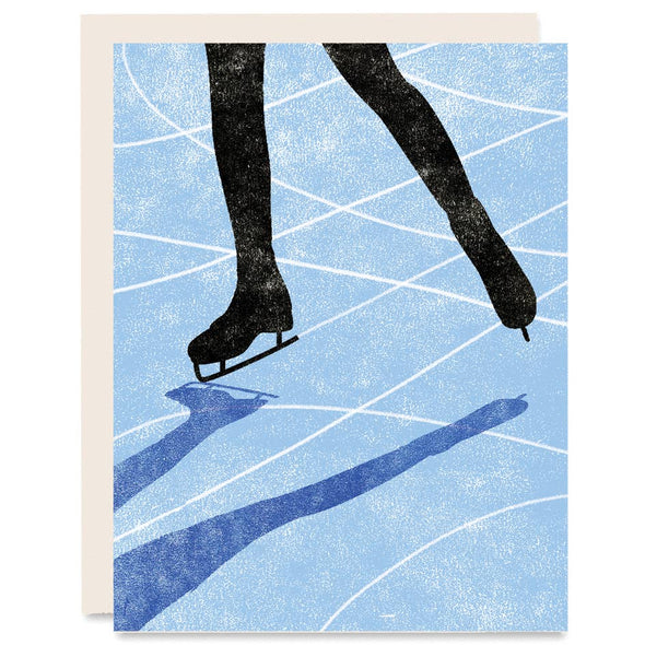 Ice Skater Holiday Card