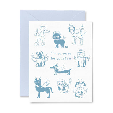 Pet Angel | Letterpress Greeting Card | Sympathy