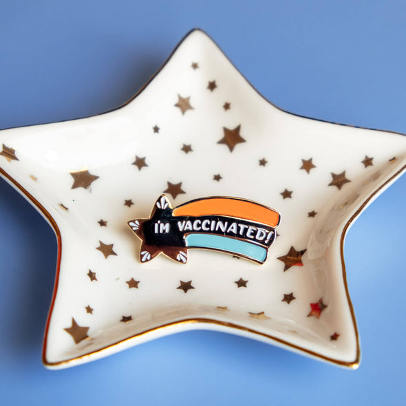 Vaccinated Enamel Pin