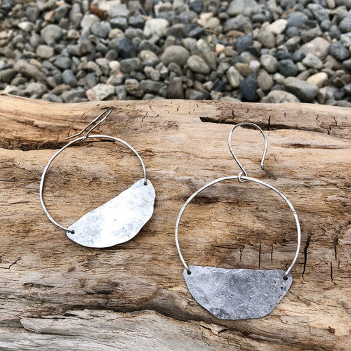 Round Moon Earrings