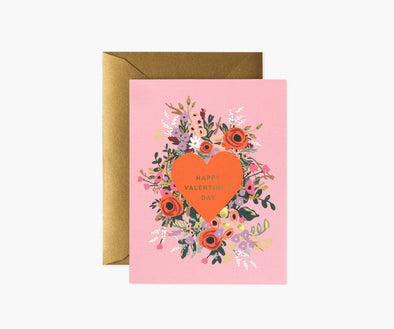 Blooming Heart Valentine Card