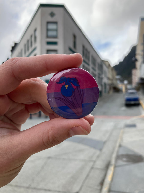 Bisexual Flora Pride Pin