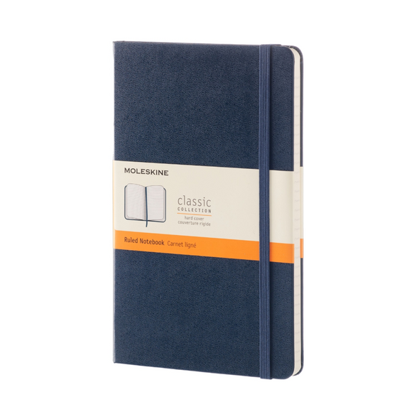 Large Sapphire Blue Moleskine Notebook