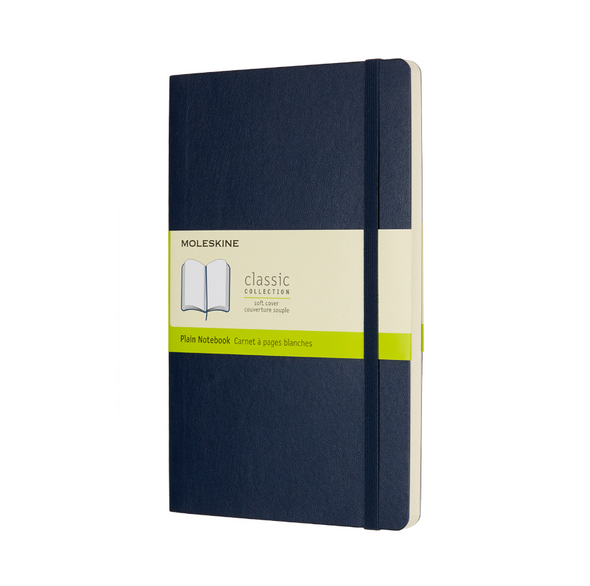 Large Sapphire Blue Moleskine Notebook