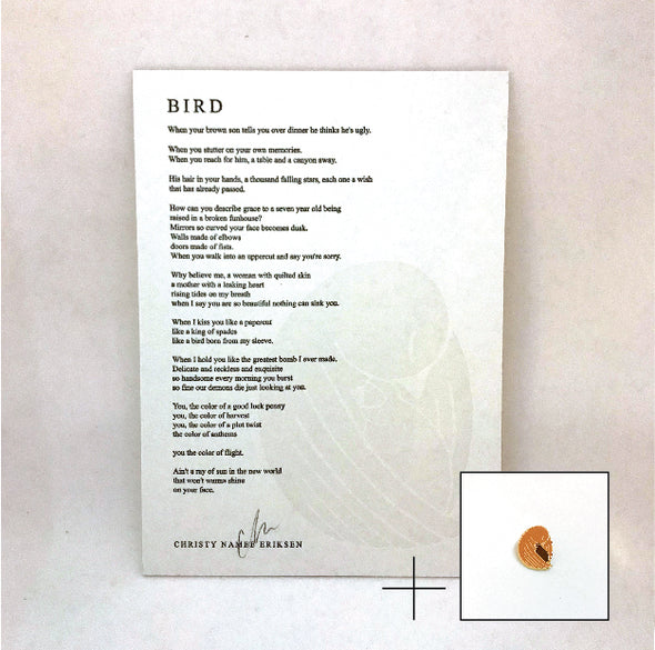 Bird (Pin + Poem Pack)